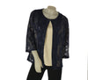 TWINSET DONNA PERLA BLUSA MANICA CORTA GIACCHINA PIZZO PAILLETTES ART. 2642-01