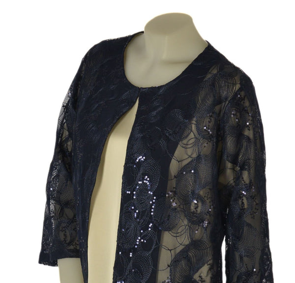 TWINSET DONNA PERLA BLUSA MANICA CORTA GIACCHINA PIZZO PAILLETTES ART. 2642-01