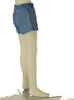 SHORTS DENIM RAGAZZA BAMBINA ELASTICO BOTTONE CERNIERA TASCHE ART. ZKGAP0402-26041