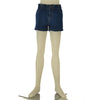SHORTS DENIM RAGAZZA BAMBINA ELASTICO BOTTONE CERNIERA TASCHE ART. ZKGAP0402-26041