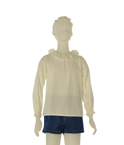 T-SHIRT BAMBINA ZIPPY COTONE GIROCOLLO BOTTONE MANICA LUNGA POLSINI ART.ZKGAP030222043