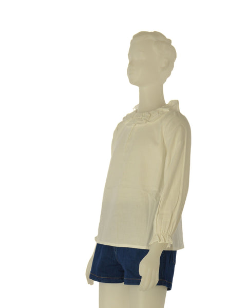 T-SHIRT BAMBINA ZIPPY COTONE GIROCOLLO BOTTONE MANICA LUNGA POLSINI ART.ZKGAP030222043