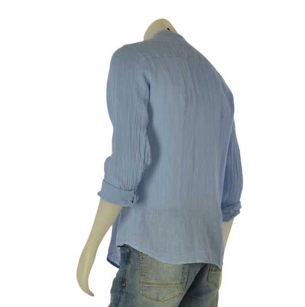 CAMICIA UOMO X-CAPE COREANA MANICA LUNGA SLIM FIT LINO ART. MYAKE