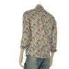CAMICIA UOMO X-CAPE FANTASIA HAWAIANA MANICA LUNGA SLIM FIT LINO COTONE ART. PAPETE