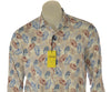 CAMICIA UOMO X-CAPE FANTASIA HAWAIANA MANICA LUNGA SLIM FIT LINO COTONE ART. PAPETE