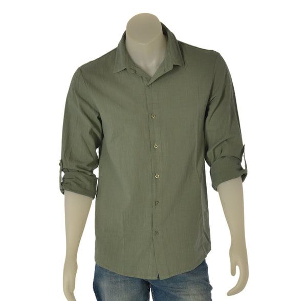 CAMICIA UOMO ANDREW MILLIGAN MANICA LUNGA BOTTONI SLIM FIT COTONE ART. HIROKI