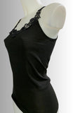 CANOTTA TRE VI COTONE SPALLA PIZZO ART 5322MIMI