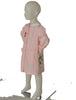 GREMBIULE BAMBINA BOTTONI TASCHE POLSINI COLLETTO RICAMO MARCA SIGGI ART.33GR3721