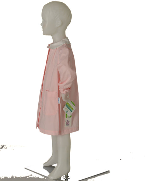GREMBIULE BAMBINA BOTTONI TASCHE POLSINI COLLETTO RICAMO MARCA SIGGI ART.33GR3721