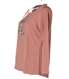 T-SHIRT DONNA GIROCOLLO MANICA LUNGA STAMPA MARCA COVERI ART.DT3235