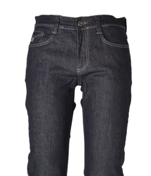 JEANS UOMO ELASTICIZZATO REGULAR FIT ZIP NERO GIARDINI ART. 74710