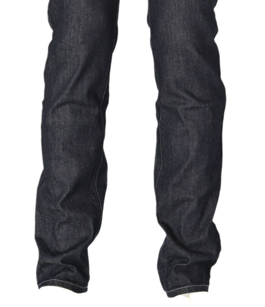 JEANS UOMO ELASTICIZZATO REGULAR FIT ZIP NERO GIARDINI ART. 74710