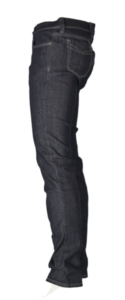 JEANS UOMO ELASTICIZZATO REGULAR FIT ZIP NERO GIARDINI ART. 74710