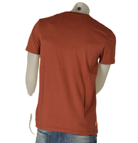 T-SHIRT UOMO GIROCOLLO MEZZA MANICA COTONE LOGO MARCA TIMBERLAND ART.TB0A2BPR