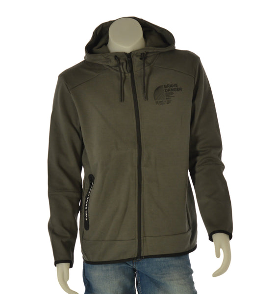 FELPA UOMO RAGAZZO GARZATA ZIP CAPPUCCIO TASCHE MARCA LOSAN ART. LMNAP0201 24006