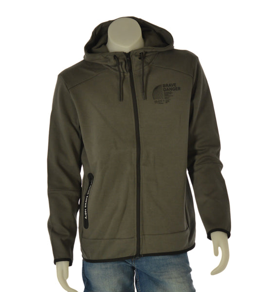 FELPA UOMO RAGAZZO GARZATA ZIP CAPPUCCIO TASCHE MARCA LOSAN ART. LMNAP0201 24006