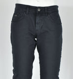 PANTALONE COTONE UOMO RAGAZZO SLIM VITA MEDIA BOTTONE ZIP MARCA NERO GIARDINI ART.A574103U