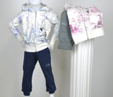 TUTA BABY FEMMINA BM PURO COTONE FANTASIA CAPPUCCIO ZIP ART. B055
