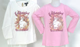 MAGLIETTA BAMBINA MANICA LUNGA GIROCOLLO STAMPA MARCA ARNETTA ART. 62507