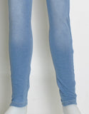 LEGGINS RAGAZZA EFFETTO JEANS ELASTICIZZATO TASCHE MARCA BM ART. 3236