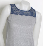 CANOTTA DONNA MILLERIGHE PIZZO LINO VISCOSA MARCA EMMEBIVI ART. 44462