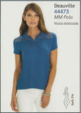 POLO DONNA VISCOSA ELASTICIZZATA PIZZO MARCA EMMEBIVI ART. 44473