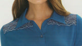 POLO DONNA VISCOSA ELASTICIZZATA PIZZO MARCA EMMEBIVI ART. 44473