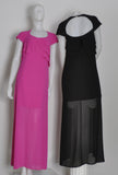 ABITO CERIMONIA DONNA VOILE ELEGANTE BALZE MARCA EDAS ART. GEMIPO
