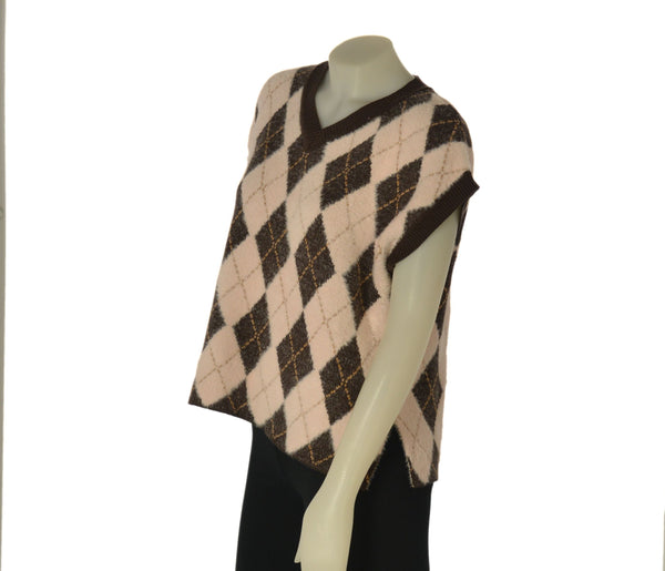 GILET DONNA GRIFFAI AMPIO ROMBI EFFETTO PELO SPACCHI ART. 7021