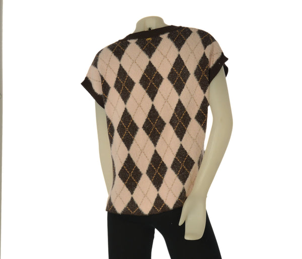GILET DONNA GRIFFAI AMPIO ROMBI EFFETTO PELO SPACCHI ART. 7021
