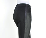 PANTALONI DONNA ECOPELLE JERSEY ZIP BOTTONE TASCHE MARCA DIAMBRE  ART. PA9233