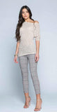 PANTALONE DONNA FANTASIA TASCHE ZIP BOTTONE MARCA COVERI COLLECTION ART. CC416