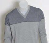 MAGLIONE UOMO MISTO LANA SCOLLO A V MARCA NAVY SAIL ART. 1013020