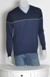 MAGLIONE UOMO MISTO LANA SCOLLO A V MARCA NAVY SAIL ART. 1013020