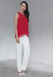 CASACCA VOILE ELEGANTE FIORI APPLICATI DONNA MARCA CORTE DEI GONZAGA ART. 1R04806185R
