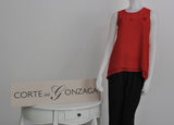 CASACCA VOILE ELEGANTE FIORI APPLICATI DONNA MARCA CORTE DEI GONZAGA ART. 1R04806185R