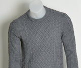 MAGLIONE UOMO GIROCOLLO MISTO LANA POLSINI MARCA NERO GIARDINI ART. A774090U