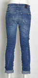 JEANS UOMO ELASTICIZATO REGULAR FIT BOTTONI MARCA X-CAPE ART. TELO