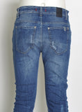 JEANS UOMO ELASTICIZATO REGULAR FIT BOTTONI MARCA X-CAPE ART. TELO