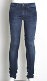 JEANS UOMO 5 TASCHE SKINNY FIT ZIP BOTTONE MARCA GAS ART. 87328 SAX WN50