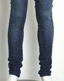 JEANS UOMO 5 TASCHE SKINNY FIT ZIP BOTTONE MARCA GAS ART. 87328 SAX WN50