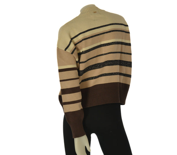 MAGLIONE DONNA GRIFFAI RIGATO LUREX VISCOSA ART. 7008