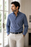 CAMICIA UOMO SPORTING MANICA LUNGA BUTTON DOWN TASCHINO COTONE ART. MADRID130E