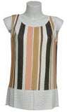 CANOTTA DONNA SPALLA LARGA RIGHE PUNTI LUCE MARCA SILCO GAIA B ART. 103