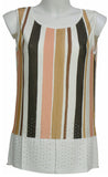 CANOTTA DONNA SPALLA LARGA RIGHE PUNTI LUCE MARCA SILCO GAIA B ART. 103
