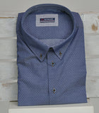 CAMICIA CONFORMATA UOMO PURO COTONE BUTTON DOWN MARCA RE DEL MARE ART. R1811