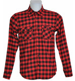 CAMICIA FLANELLA UOMO RAGAZZO QUADRI TASCHINI BOTTONI MARCA X-CAPE ART. CHECK