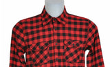 CAMICIA FLANELLA UOMO RAGAZZO QUADRI TASCHINI BOTTONI MARCA X-CAPE ART. CHECK