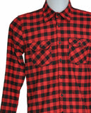 CAMICIA FLANELLA UOMO RAGAZZO QUADRI TASCHINI BOTTONI MARCA X-CAPE ART. CHECK
