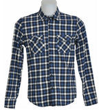 CAMICIA FLANELLA UOMO RAGAZZO QUADRI TASCHINI BOTTONI MARCA X-CAPE ART. CHECK